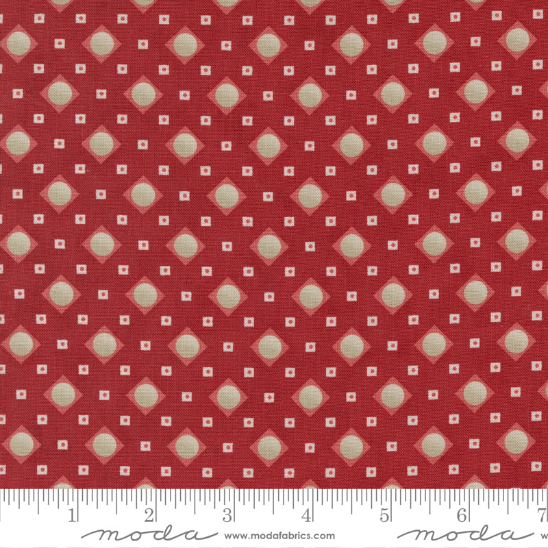Ridgewood - Square Dot - Cherry