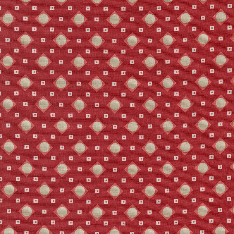 Ridgewood - Square Dot - Cherry