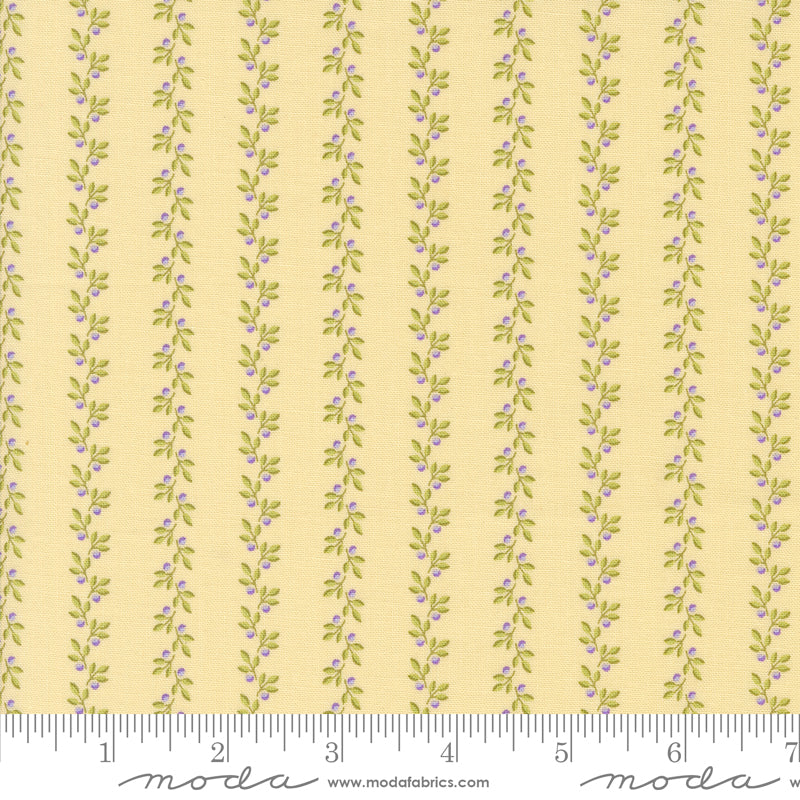 Georgia - Climbing Leaves - Butter Yellow