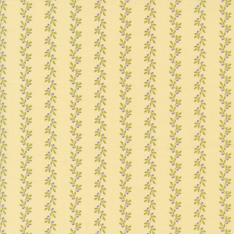 Georgia - Climbing Leaves - Butter Yellow