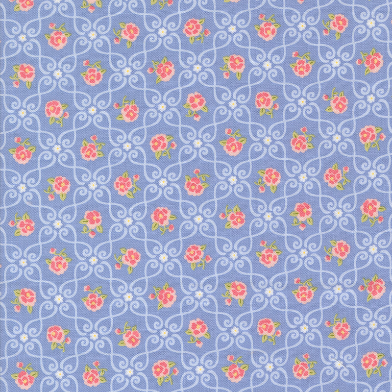 Memory Lane - Small Floral - Blue