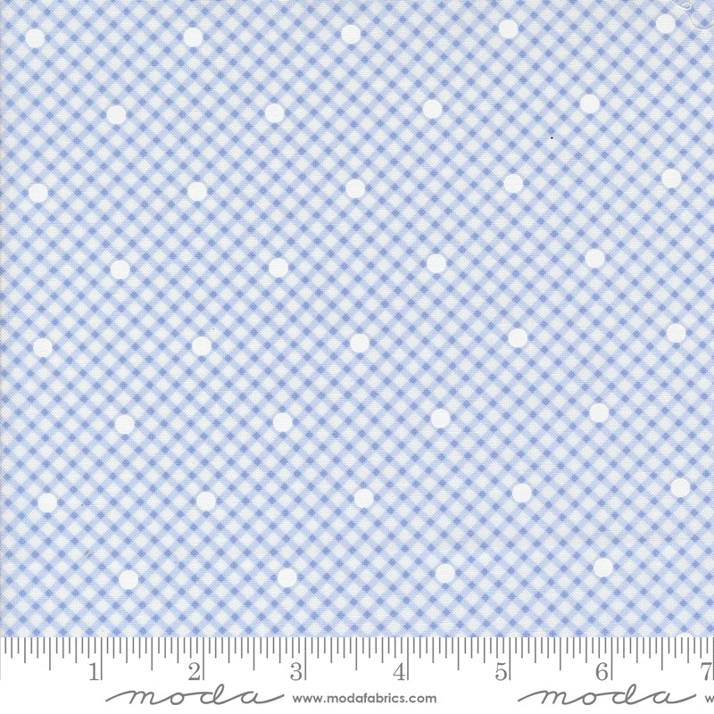 Memory Lane - Gingham and Dots - Blue