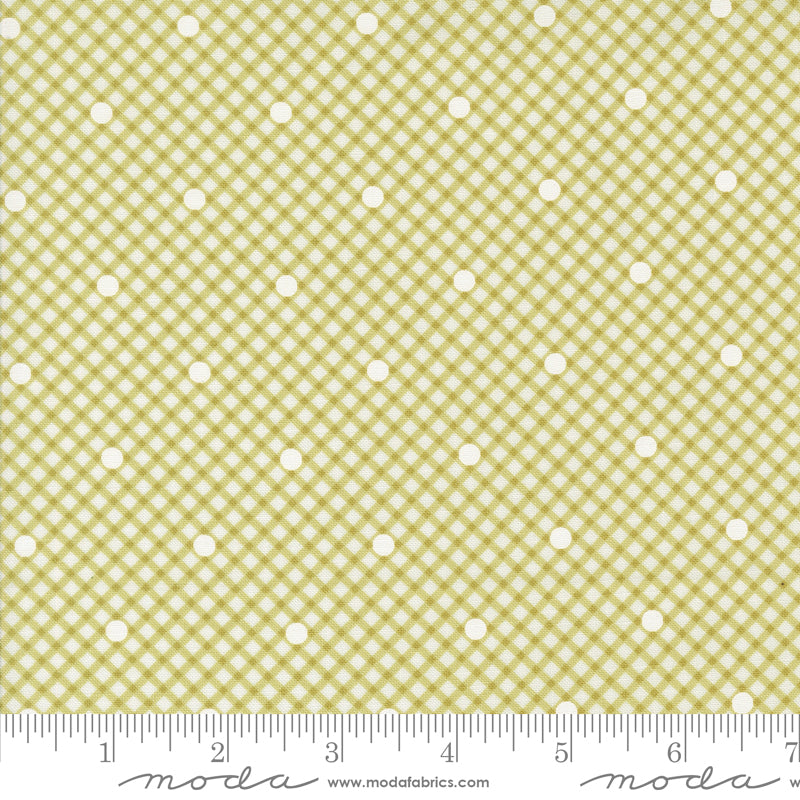 Memory Lane - Gingham and Dots - Leaf