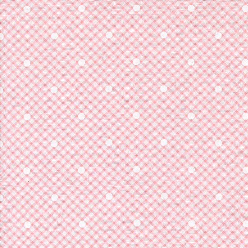 Memory Lane - Gingham and Dots - Petal