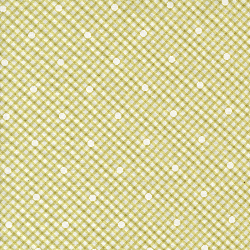 Memory Lane - Gingham and Dots - Leaf
