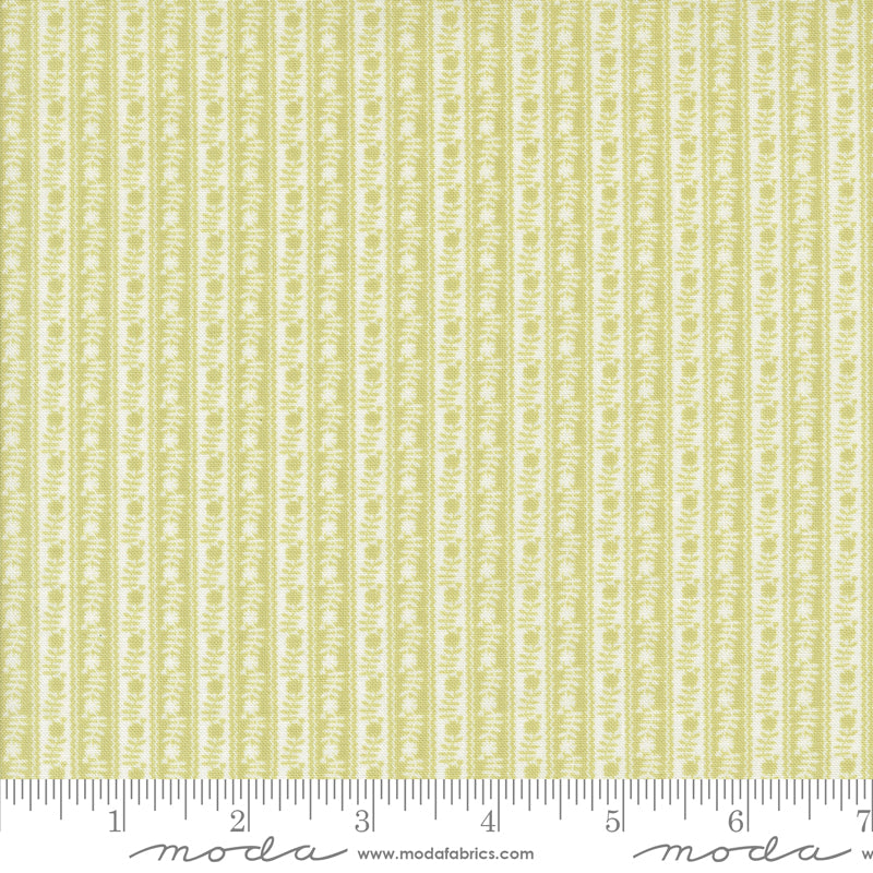Memory Lane - Ric Rac Stripe - Leaf
