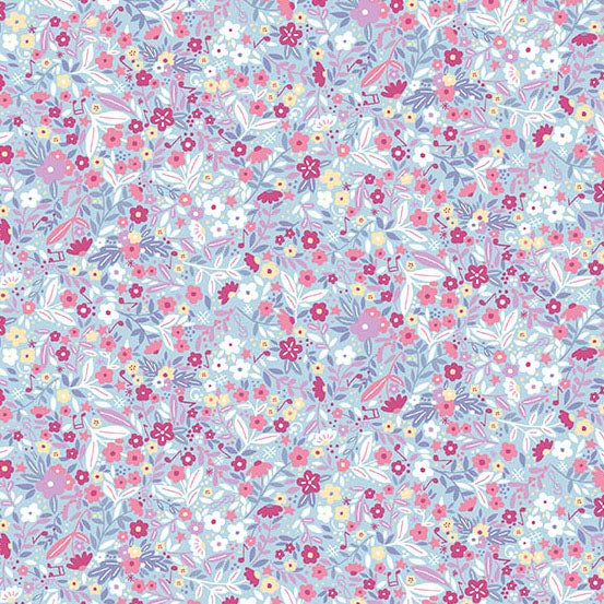 Dance Class- Floral Blue