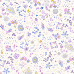 Delphinium - Collage - Snowdrop