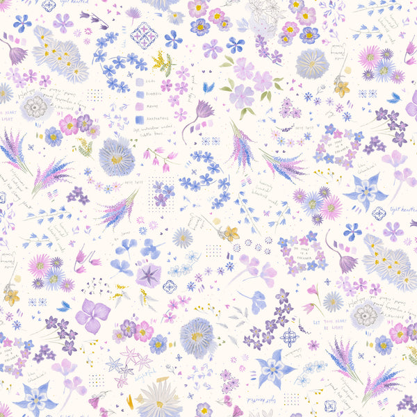 Delphinium - Collage - Snowdrop