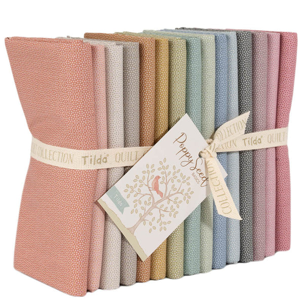 Tilda Basics Poppy Seed - Fat Quarter Bundle
