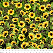 Load image into Gallery viewer, Sunshine &amp; Sunflowers Splatter in Black