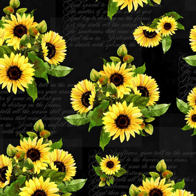 Sunshine & Sunflowers Poems in Black