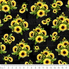 Load image into Gallery viewer, Sunshine &amp; Sunflowers Poems in Black