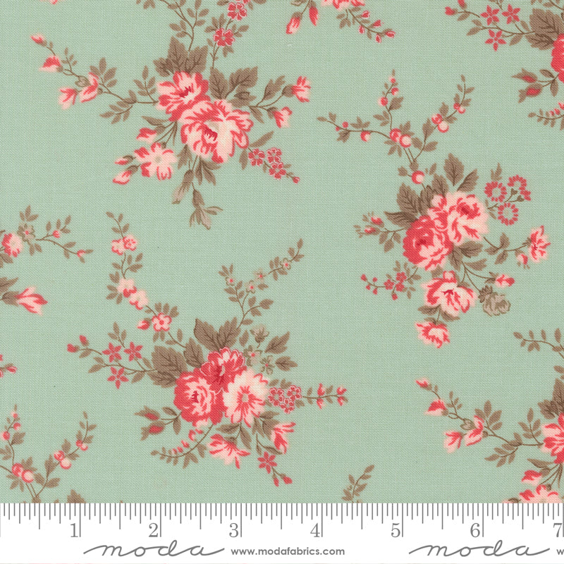 Lyda Rose - Main Floral - Sky