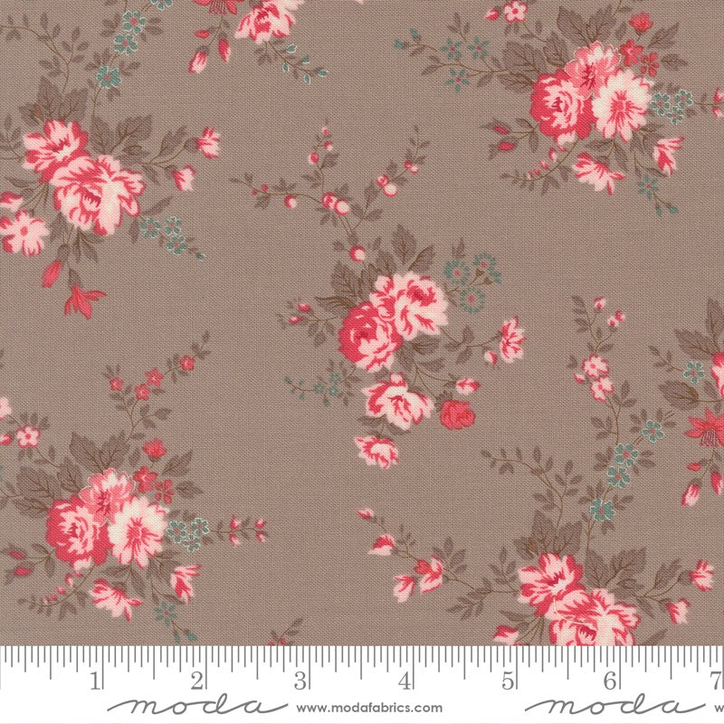 Lyda Rose - Main Floral - Stone
