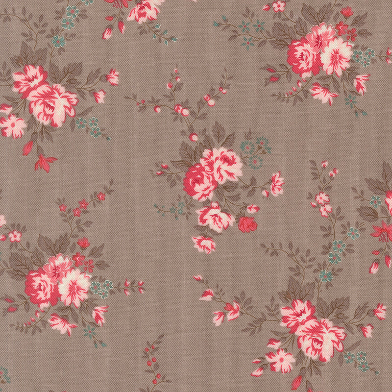 Lyda Rose - Main Floral - Stone