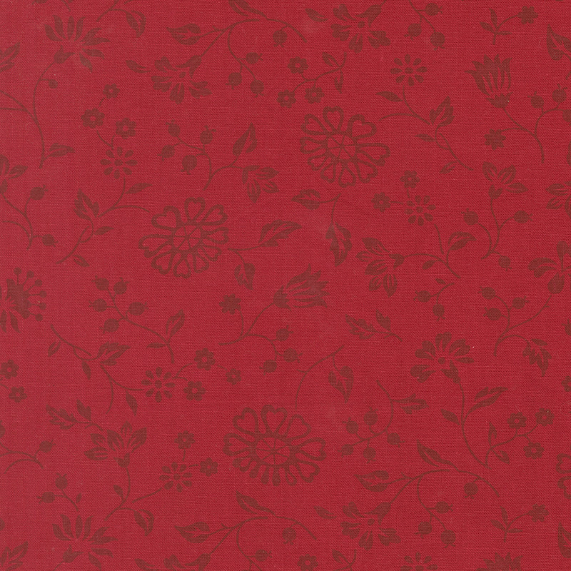 Petals and Polka Dots - Floral Sketch Rose