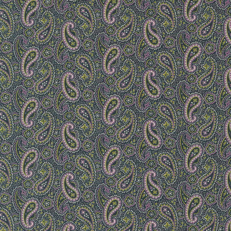 Goodnight Irene - Arthur's Tie Paisley - Graphite
