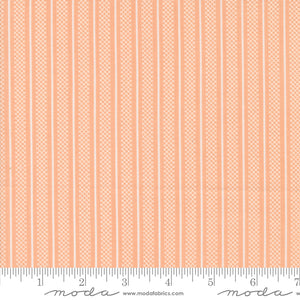 Flower Girl -  Hatched Stripe - Peachy