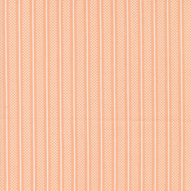 Flower Girl -  Hatched Stripe - Peachy