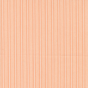 Flower Girl -  Hatched Stripe - Peachy