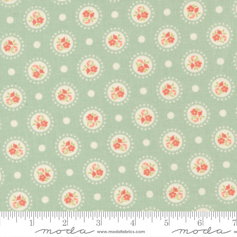 Sunbonnet - Dots in Dusty Blue