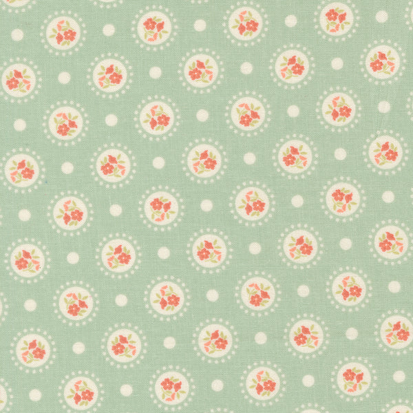 Sunbonnet - Dots in Dusty Blue