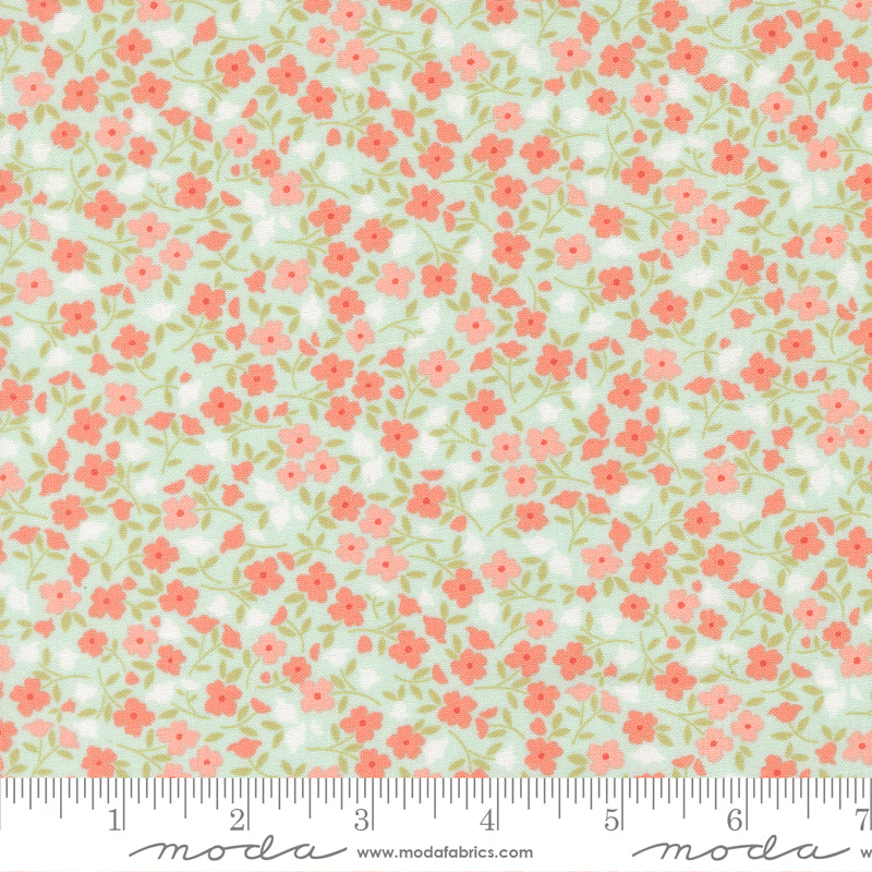 Sunbonnet - Floral in Pale Blue