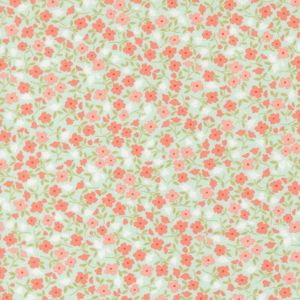 Sunbonnet - Floral in Pale Blue