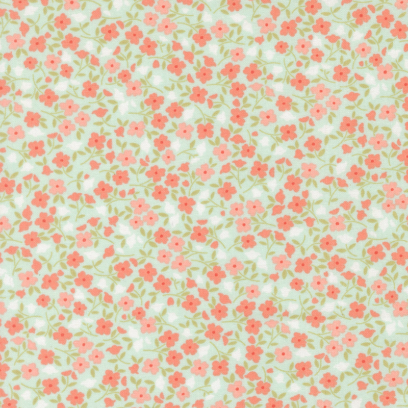 Sunbonnet - Floral in Pale Blue