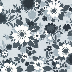 Concrete Jungle - Floral Cluster - Steel