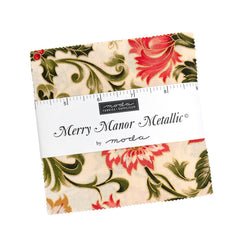 Merry Manor Metallic Charm Squares