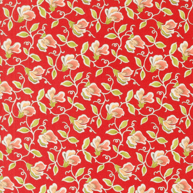 Portofino - Small Flowers - Pomegranate