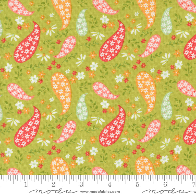 Raspberry Summer - Paisley - Lime