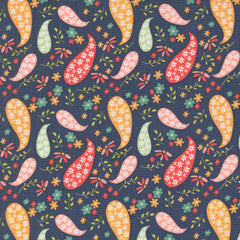 Raspberry Summer - Paisley - Blueberry