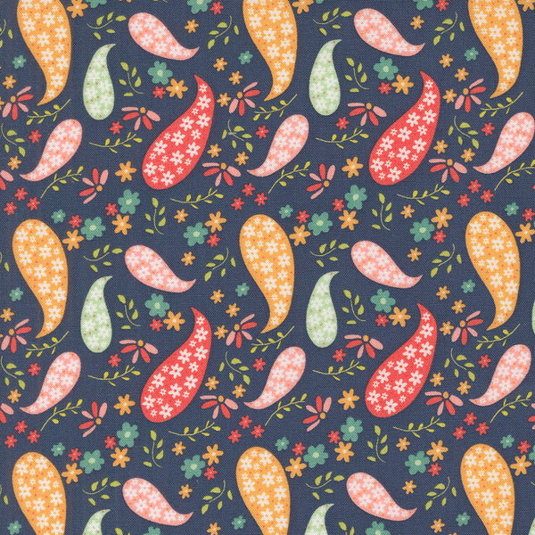 Raspberry Summer - Paisley - Blueberry