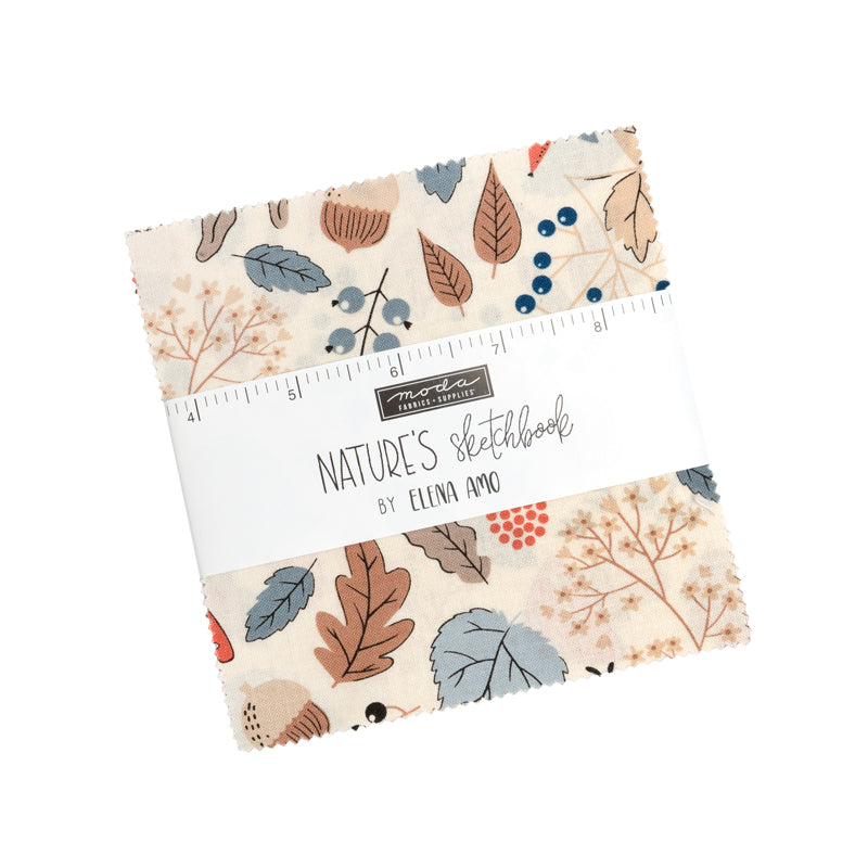 Natures Sketchbook Charm Squares