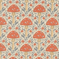 Natures Sketchbook - Woodland Mushrooms Cream