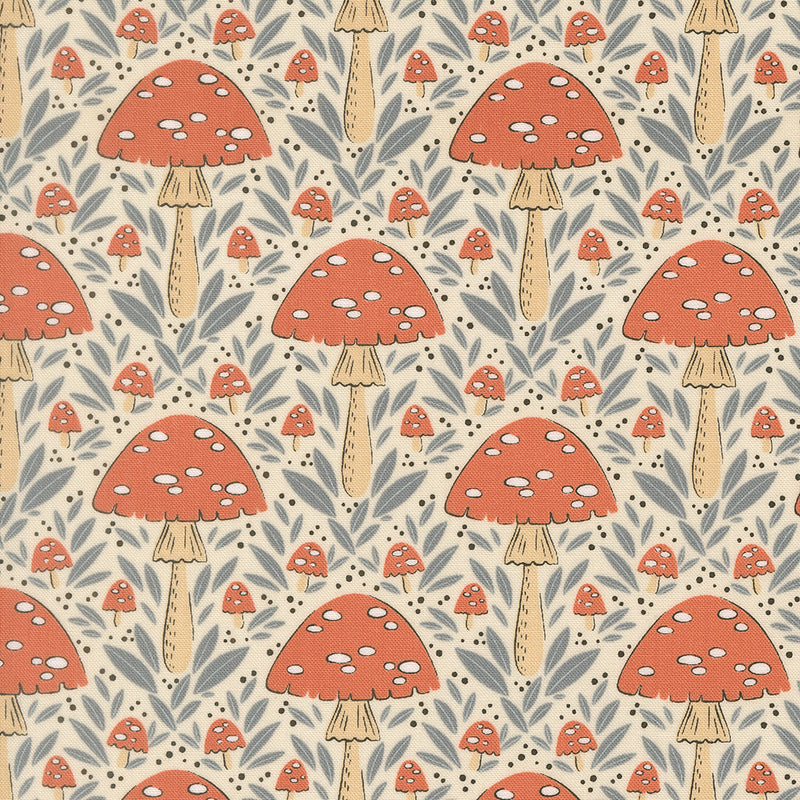 Natures Sketchbook - Woodland Mushrooms Cream