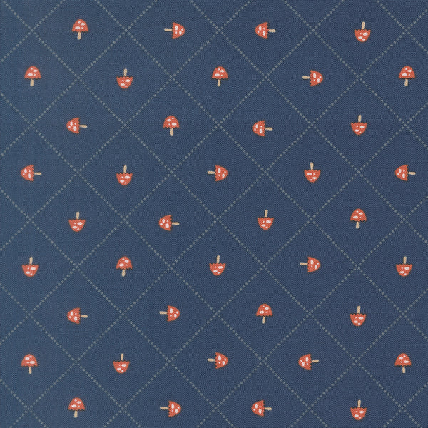Natures Sketchbook - Tiny Mushrooms Midnight
