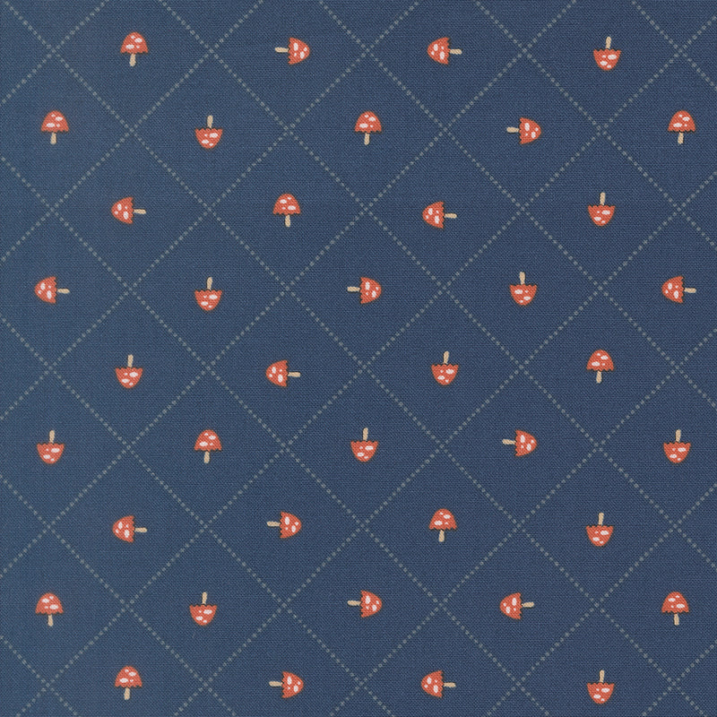 Natures Sketchbook - Tiny Mushrooms Midnight