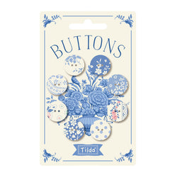 Tilda Something Blue Buttons - Light