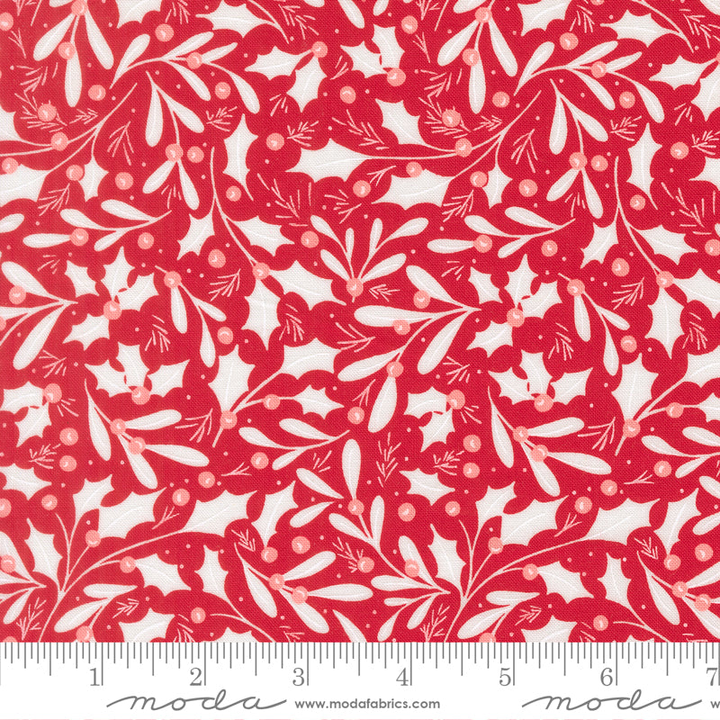 Merrily on High – Holly & Berries – Red