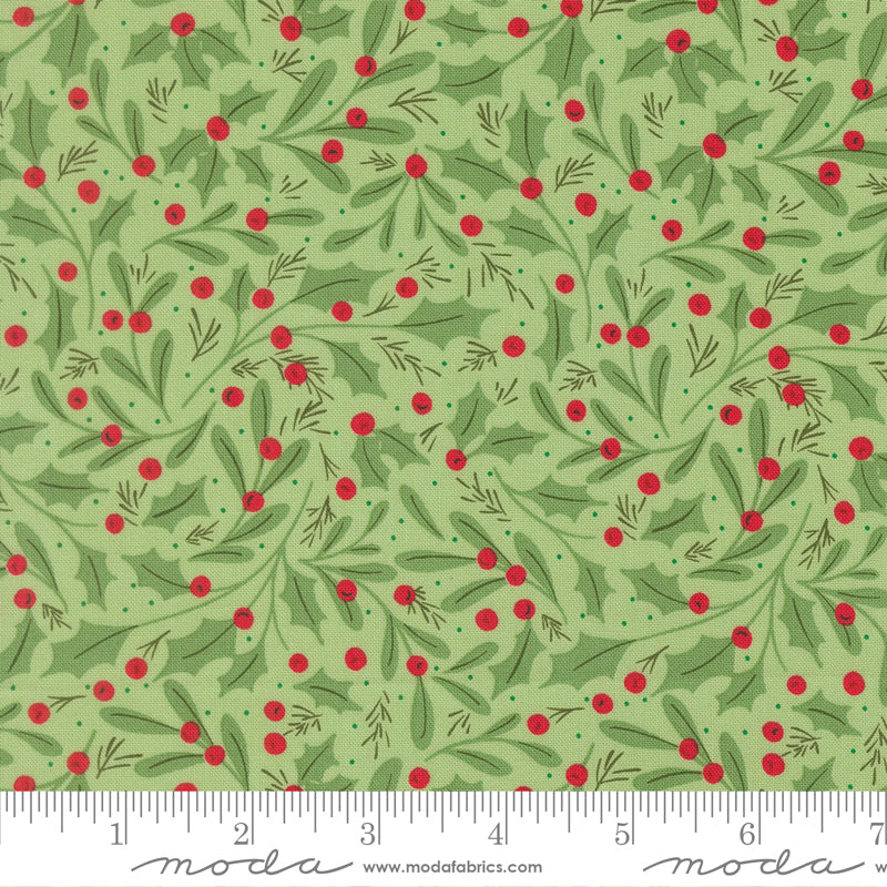 Merrily on High – Holly & Berries – Green