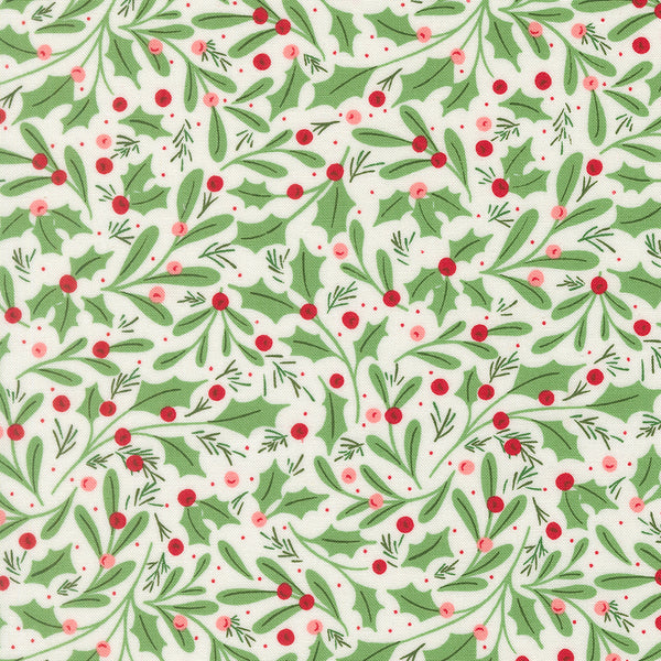 Merrily on High – Holly & Berries – Cream