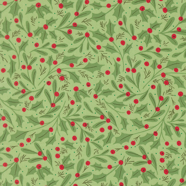 Merrily on High – Holly & Berries – Green