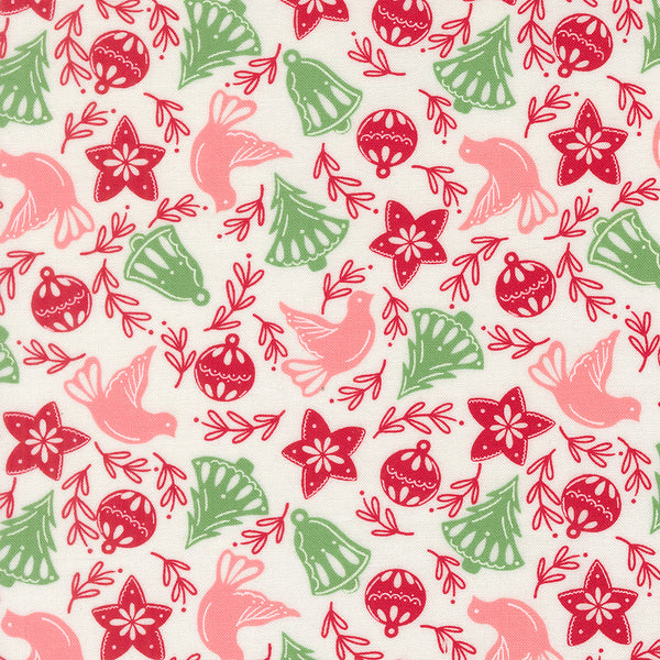 Merrily on High – Christmas Toss – Cream