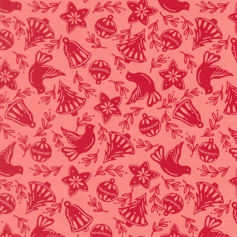 Merrily on High – Christmas Toss – Pink