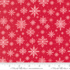 Merrily on High – Snowflakes – Red