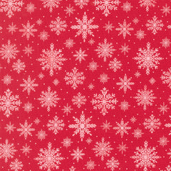 Merrily on High – Snowflakes – Red